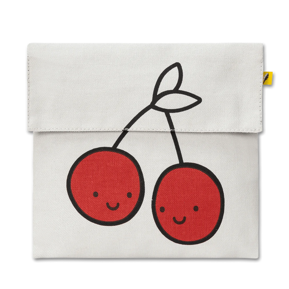 Fluf Flip Snack Bag - Cherries Red