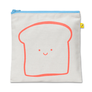 Fluf Zip Snack Bag - Bread Orange (Sandwich Size)