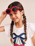 Hux Cherry Bow Frill Sleeve Tee