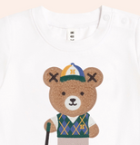 Hux Golfer Hux White Tee