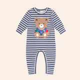 Hux Ink Stripe Sitting Romper