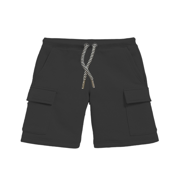 Whistle & Flute Bamboo Drawstring Cargo Shorts - Black