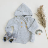 Beba Bean Baby Booties Sweater Mocs - Grey