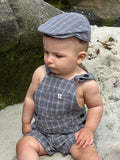 Me & Henry Brownline Overalls - Grey/White Plaid