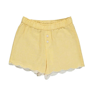 Vignette - Beatrix Shorts in Yellow Check