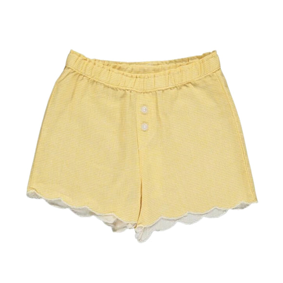 Vignette - Beatrix Shorts in Yellow Check