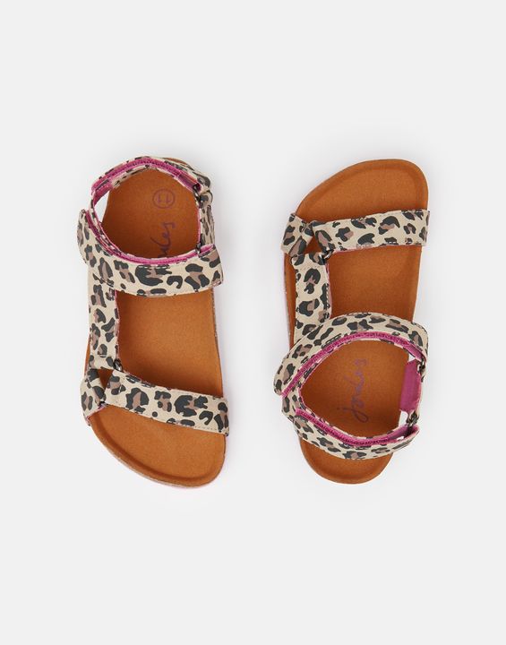 JOULES Kira Multi Strap Sandals - Leopard