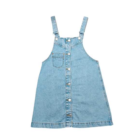 zara denim jumper dress Zara Denim Overall Dress Young 13-14 F