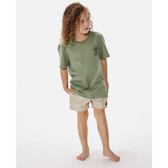 Ripcurl Icons of Shred Tee in washed clover
