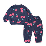 Gap VintageSoft Cherry Hearts Sweatshirt and Barrel Sweatpants Set