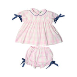 Cecil & Lou Check Blouse and Bloomer Set