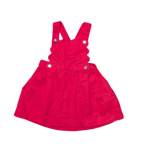 Jacadi Red Pinafore Dress