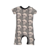 NUNUNU Reversible Skull Romper