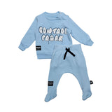 Nununu “Control Freak” Sweatshirt and Footed Pants Set