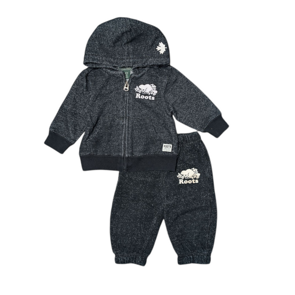 Roots Hoodie and Sweatpant Set - White Logo