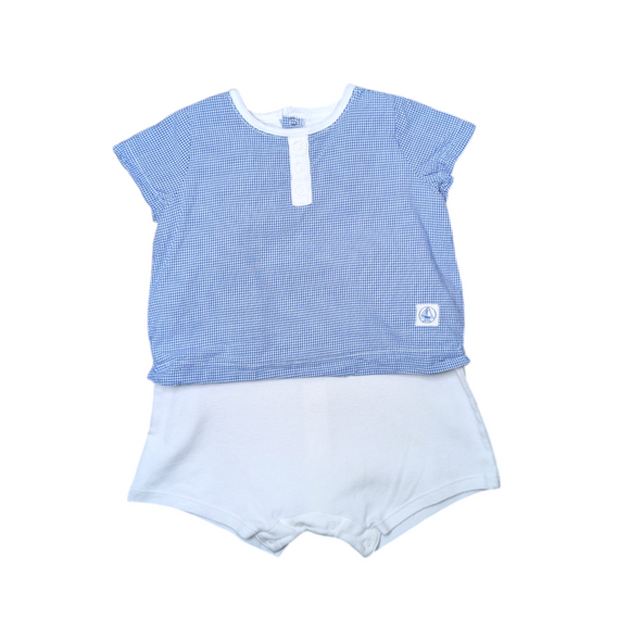 Petit Bateau Gingham One-Piece