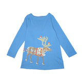 Mini Boden Superstich Festive Reindeer Dress
