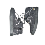 AKID Black Marble Mid-Top Shoes