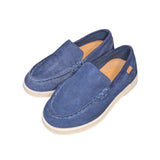 Zara Navy Suede Loafers