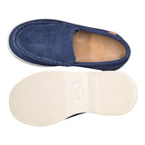 Zara Navy Suede Loafers
