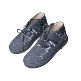 AKID Black Marble Mid-Top Shoes