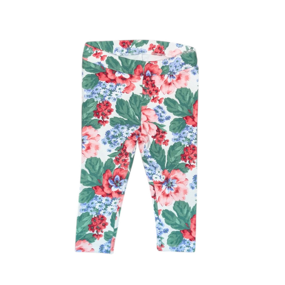 Janie and Jack Floral Ponte Pants