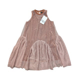 Zara Glitter Overlay Velvet Dress