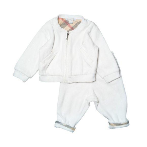 Burberry Velour Track Suit Set