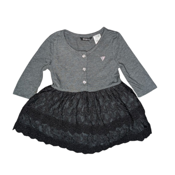 Guess Button Lace Dress