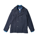 Hugo Boss Navy Wool Coat