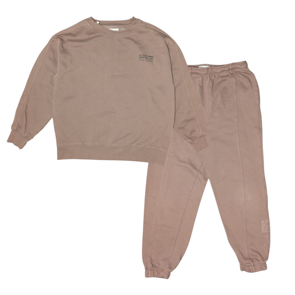 Zara Sweatshirt and Sweatpant Set - Dark Taupe