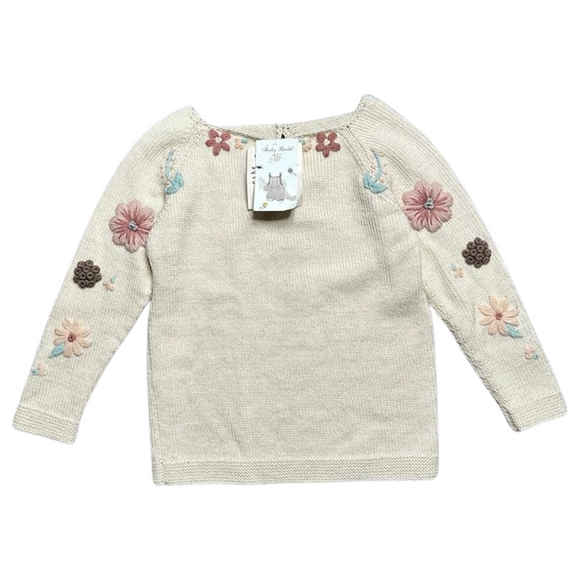 Shirley Bredal Floral Knit Sweater