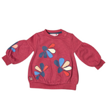 Boboli Floral Embroidered Sweatshirt