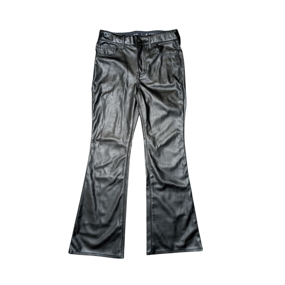 Gap Faux Leather Flare Pants