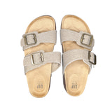 Gap Buckle Cork Sandals