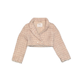 Zara Tweed Fringe Cropped Jacket and Skort Set