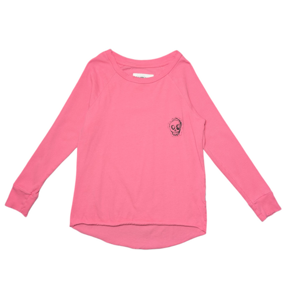 Nununu Deconstructed Long Sleeve Skull Shirt