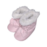 Mayoral Fur-Lined Baby Booties