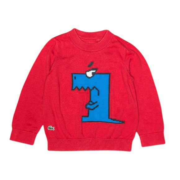 Lacoste Red Knit Sweater