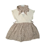 Zara Cheetah Knit Dress and Bandana Set