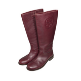 Gucci Burgundy Leather Boots