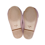 Zara Suede Leather Ballet Flats with Bow