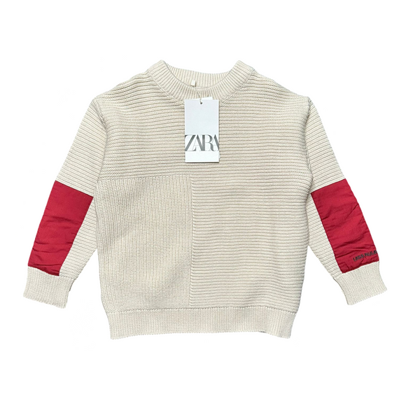 Zara White Knit Sweater