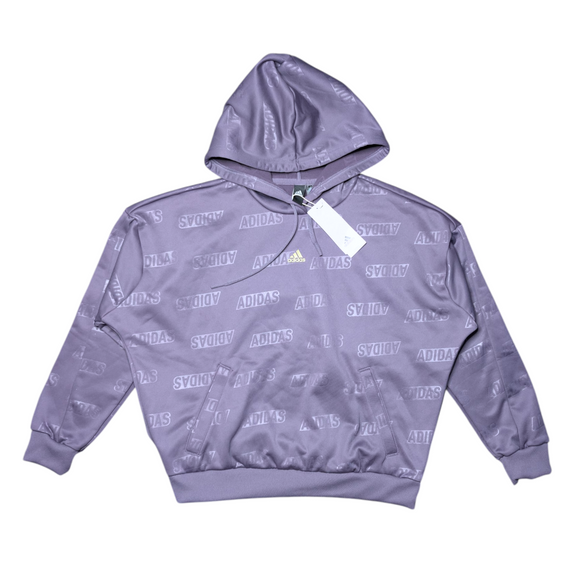 Adidas Women's Embossed Monogram Fleece Hoodie