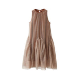 Zara Glitter Overlay Velvet Dress
