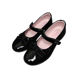 Pablosky Shiny Leather Shoes with Velvet Bows
