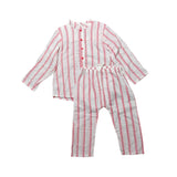 Violeta E Federico Striped Cotton Set