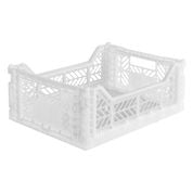 Ay-Kasa Folding Crates- Midi Box- White