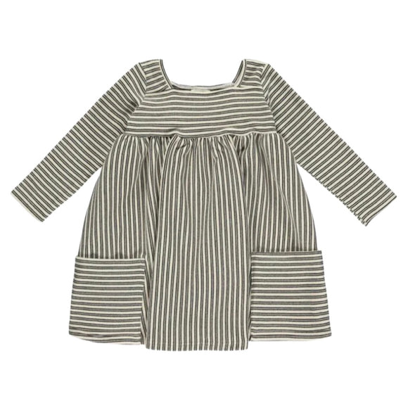 Vignette Rylie Dress - Black/White Stripe