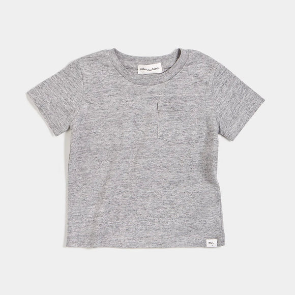 Miles Basics Heather Grey Baby T-Shirt